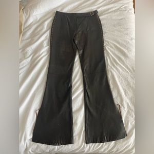 Roberto Cavalli leather pants